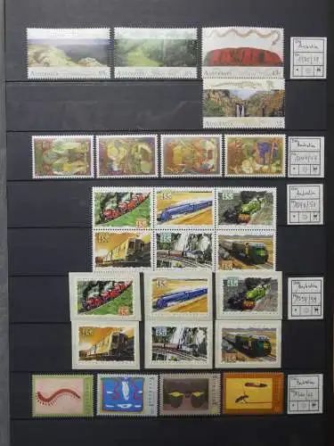 Australien postfrisch besammelt in 3 Steckbüchern #LZ756