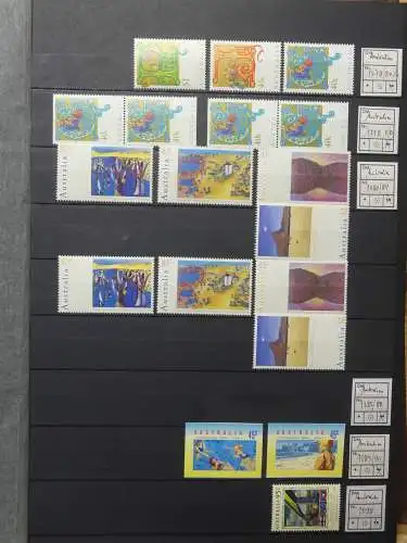 Australien postfrisch besammelt in 3 Steckbüchern #LZ756