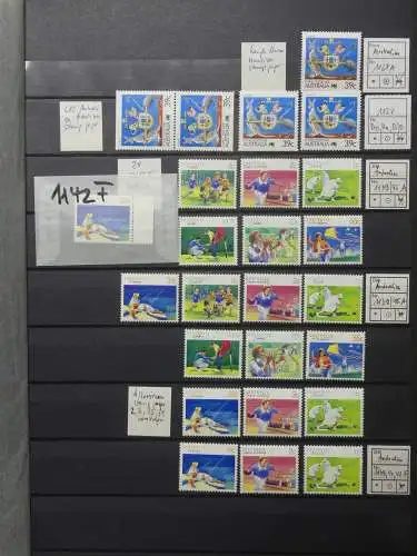 Australien postfrisch besammelt in 3 Steckbüchern #LZ756