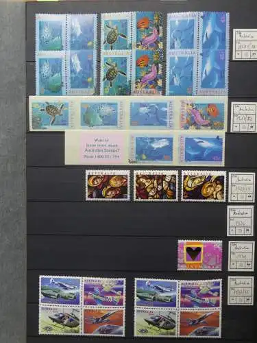 Australien postfrisch besammelt in 3 Steckbüchern #LZ756