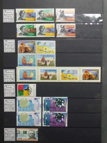 Australien postfrisch besammelt in 3 Steckbüchern #LZ756