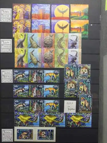 Australien postfrisch besammelt in 3 Steckbüchern #LZ756