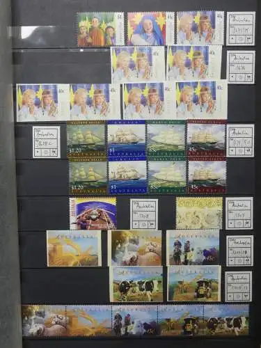 Australien postfrisch besammelt in 3 Steckbüchern #LZ756