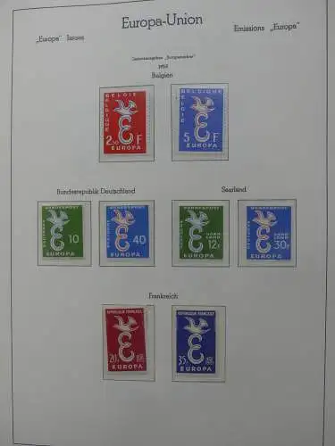Europa Cept ab Anfängen hauptsächlich ** besammelt im Leuchtturm Vordruck #LZ762