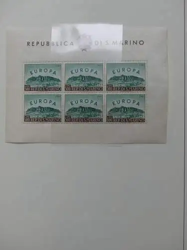 Europa Cept ab Anfängen hauptsächlich ** besammelt im Leuchtturm Vordruck #LZ762