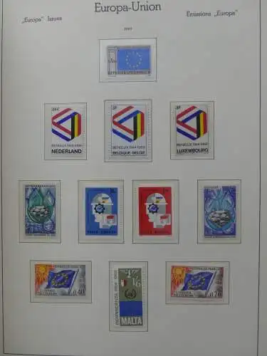 Europa Cept ab Anfängen hauptsächlich ** besammelt im Leuchtturm Vordruck #LZ762