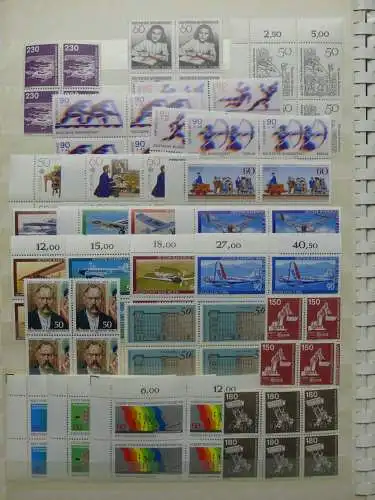 BRD Bund 4er Blöcke, Ecken usw. im Einsteck-Album #LZ753