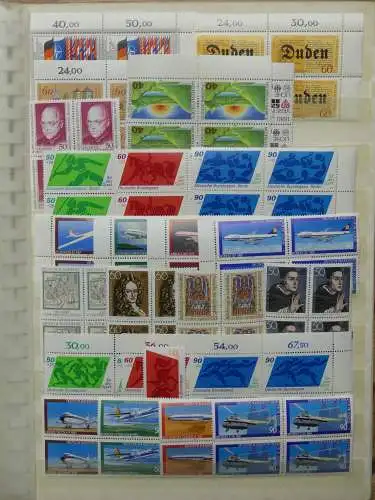 BRD Bund 4er Blöcke, Ecken usw. im Einsteck-Album #LZ753