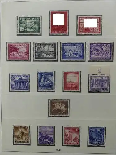 Deutsches Reich ab 1933 mit Falz bzw ** besammelt im Lindner Binder #LZ639