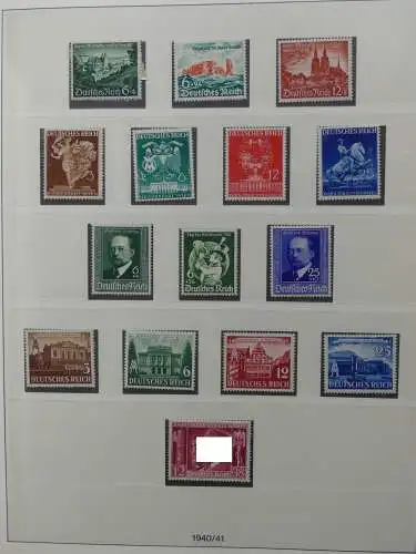 Deutsches Reich ab 1933 mit Falz bzw ** besammelt im Lindner Binder #LZ639