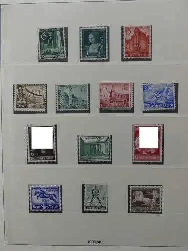 Deutsches Reich ab 1933 mit Falz bzw ** besammelt im Lindner Binder #LZ639
