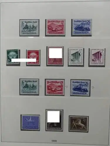 Deutsches Reich ab 1933 mit Falz bzw ** besammelt im Lindner Binder #LZ639