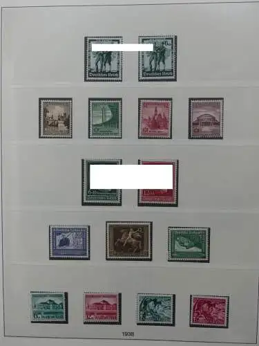 Deutsches Reich ab 1933 mit Falz bzw ** besammelt im Lindner Binder #LZ639