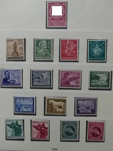 Deutsches Reich ab 1933 mit Falz bzw ** besammelt im Lindner Binder #LZ639