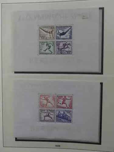 Deutsches Reich ab 1933 mit Falz bzw ** besammelt im Lindner Binder #LZ639