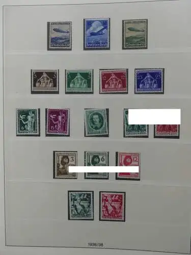 Deutsches Reich ab 1933 mit Falz bzw ** besammelt im Lindner Binder #LZ639