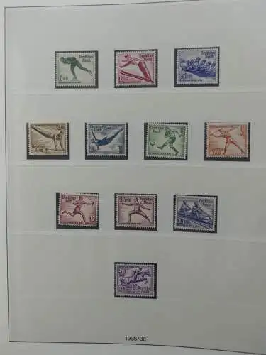 Deutsches Reich ab 1933 mit Falz bzw ** besammelt im Lindner Binder #LZ639