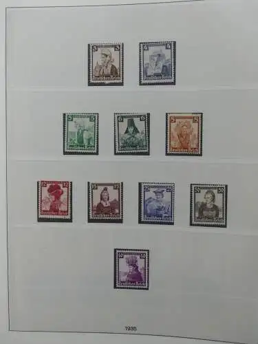 Deutsches Reich ab 1933 mit Falz bzw ** besammelt im Lindner Binder #LZ639