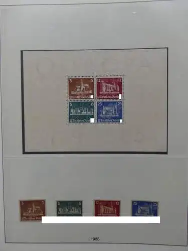 Deutsches Reich ab 1933 mit Falz bzw ** besammelt im Lindner Binder #LZ639