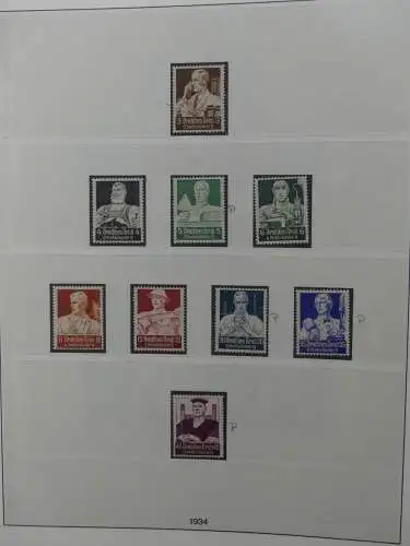 Deutsches Reich ab 1933 mit Falz bzw ** besammelt im Lindner Binder #LZ639