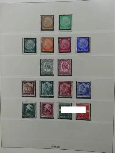 Deutsches Reich ab 1933 mit Falz bzw ** besammelt im Lindner Binder #LZ639