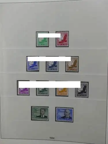Deutsches Reich ab 1933 mit Falz bzw ** besammelt im Lindner Binder #LZ639