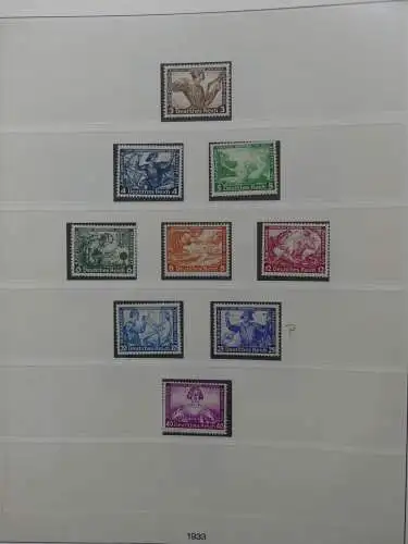 Deutsches Reich ab 1933 mit Falz bzw ** besammelt im Lindner Binder #LZ639