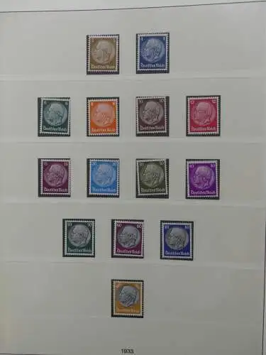 Deutsches Reich ab 1933 mit Falz bzw ** besammelt im Lindner Binder #LZ639