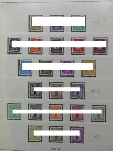 Deutsches Reich ab 1933 mit Falz bzw ** besammelt im Lindner Binder #LZ639