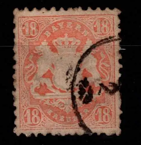 Bayern 27 y gestempelt leichte Mängel #OJ120