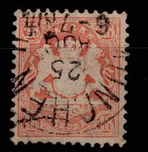 Bayern 27 y gestempelt in tadeloser Erhaltung #OJ115