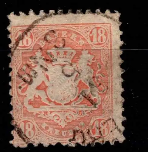 Bayern 27 y gestempelt leichte Mängel #OJ118