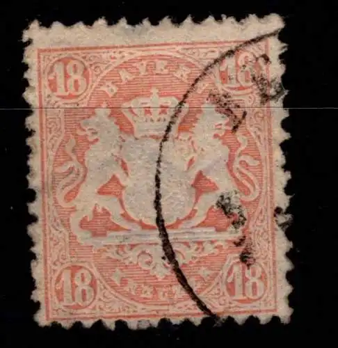 Bayern 27 y gestempelt leichte Mängel #OJ119