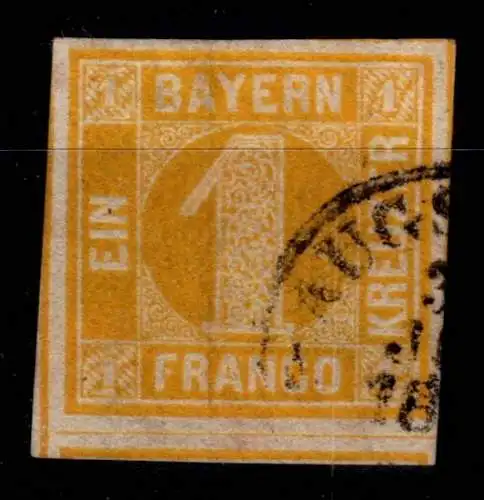 Bayern 8 gestempelt leichte Mängel #OJ232