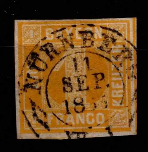 Bayern 8 gestempelt leichte Mängel #OJ231