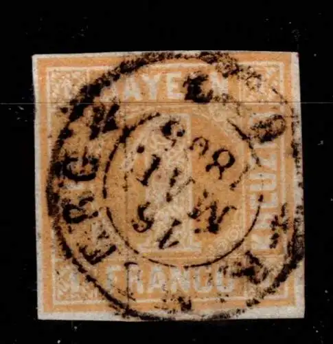 Bayern 8 gestempelt etwas ausgefärbt #OJ229