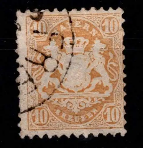 Bayern 29 y gestempelt Zahnmängel #OJ302