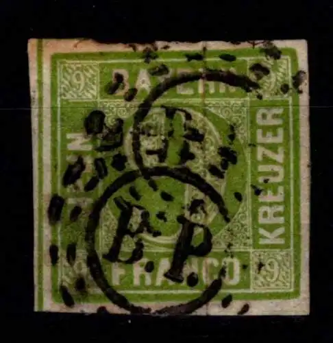 Bayern 5 gestempelt mit B.P. Stempel #OJ285