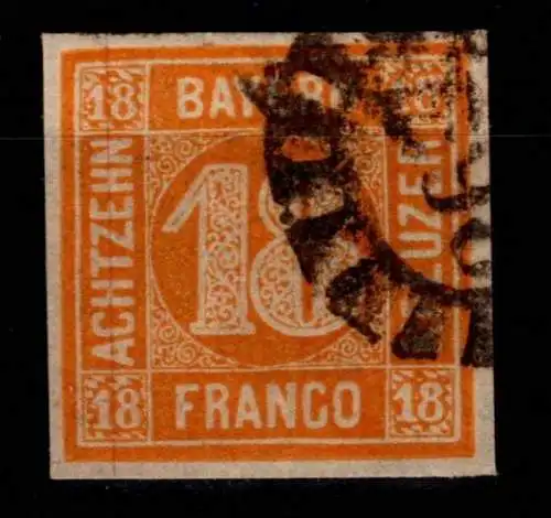 Bayern 7 gestempelt Marke ist hinterlegt #OJ262