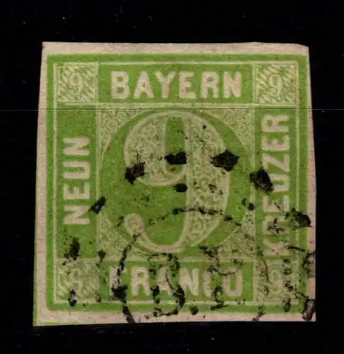 Bayern 5 gestempelt mit B.P. Stempel #OJ284