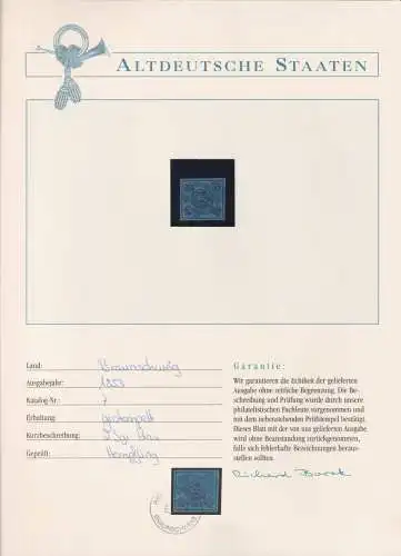 Braunschweig 7 gestempelt Borek Garantie #OJ391