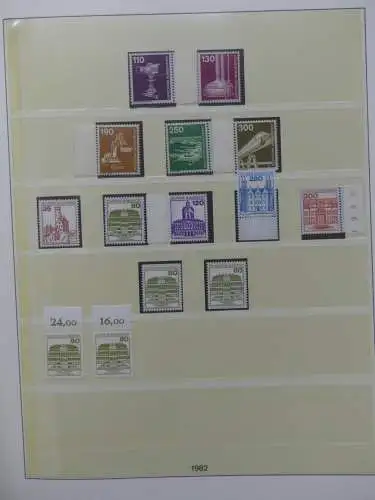 BRD Bund ab 1977 postfrisch besammelt im Lindner T Vordruck #LX924