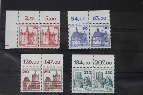 Berlin 587-590 postfrisch nur waagerechte Paare mit Oberrand #VA641