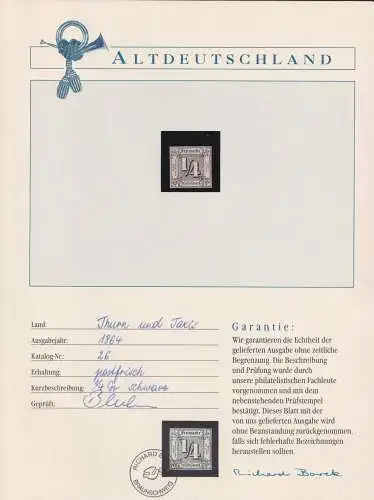 Thurn & Taxis 26 postfrisch Borek Garantie #OJ593