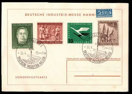 Berlin 105, 125 u.a. auf Ausstellungskarte Hannover Messe #ON333