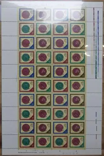 DDR ZD-Bogen 3156-3159 postfrisch Bogen ungefaltet #ON378