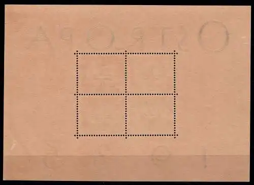 Deutsches Reich Block 3 postfrisch Ostropa Block #ON338