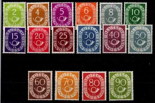 BRD Bund 123-138 postfrisch geprüft Schlegel BPP #ON279