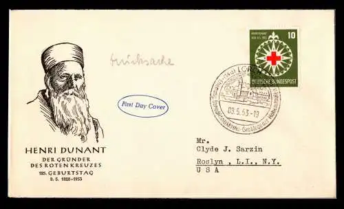 BRD Bund 164 als Ersttagsbrief FDC #ON304
