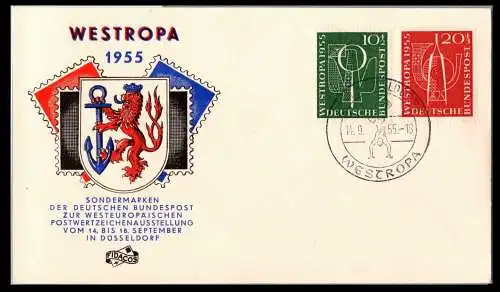 BRD Bund 217-218 als Ersttagsbrief FDC #ON314